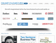 Tablet Screenshot of deveshdwivedi.com